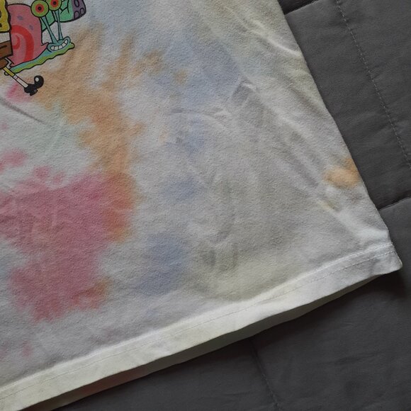 Nickelodeon Spongebob Squarepants Be Kind Pastel Tie Dye T-shirt Womens Large - Picture 3 of 7